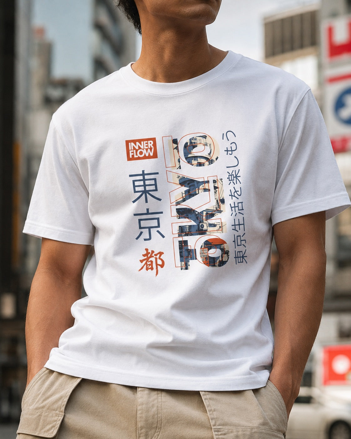 Tokyo Famous Building T-Shirt | Inner Flow Japanese Design