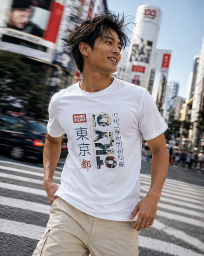 Tokyo Famous Building T-Shirt | Inner Flow Japanese Design
