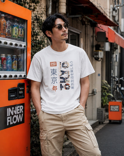 Tokyo Famous Building T-Shirt | Inner Flow Japanese Design