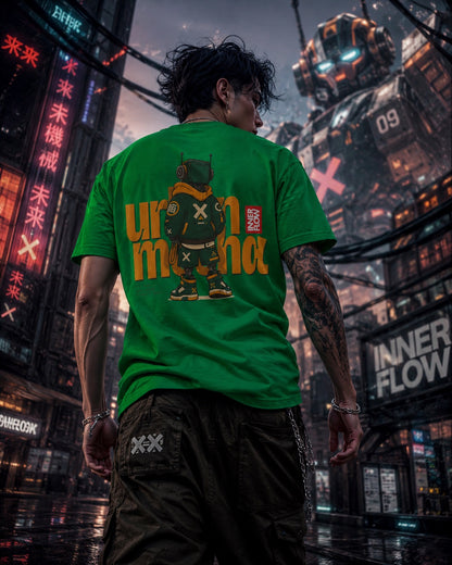 Urban Mecha robot graphic tee | Mech character streetwear