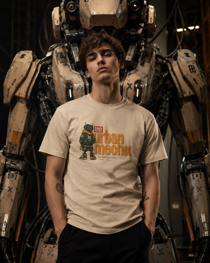 Urban Mecha robot graphic tee | Mech character streetwear