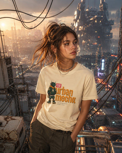 Urban Mecha robot graphic tee | Mech character streetwear