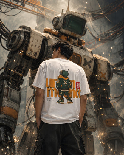 Urban Mecha robot graphic tee | Mech character streetwear