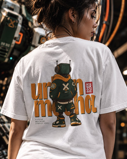 Urban Mecha robot graphic tee | Mech character streetwear