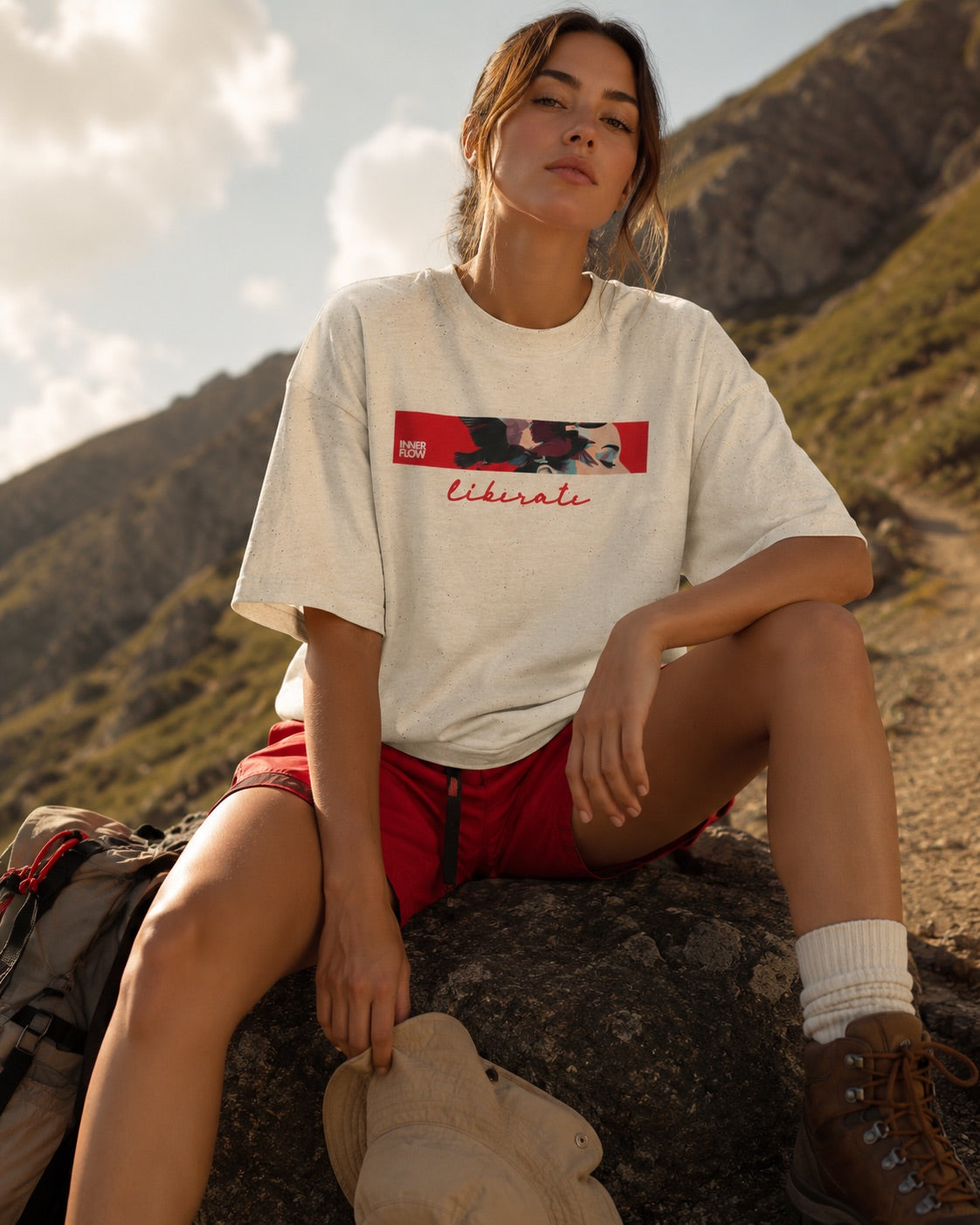 Liberate floral dove silhouette Tee | Inspirational typography, freedom design