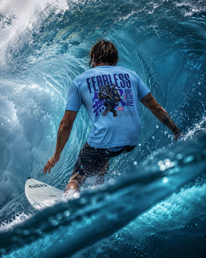 Fearless Pressure scuba diver graphic T-Shirt | Japanese kanji streetwear