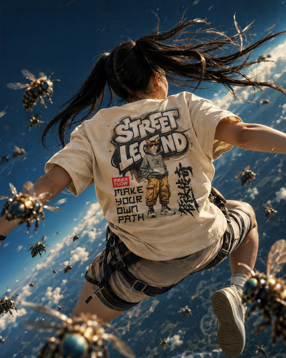 Street Legend Graphic Tee | Skate wear Urban Graffiti Style-Cat Lover