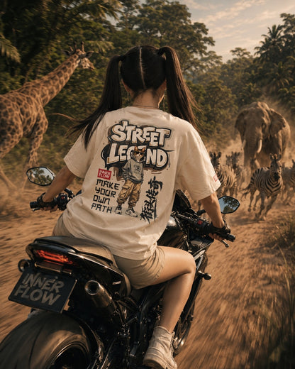Street Legend Graphic Tee | Skate wear Urban Graffiti Style-Cat Lover